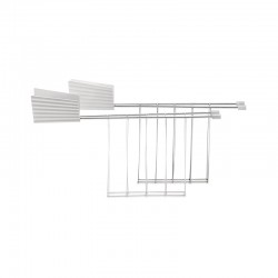 Conj. 2 Pinças para Torradeira Branco - Plissé - Alessi