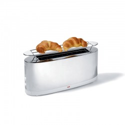Toaster with Bun Warmer - SG68 White - Alessi