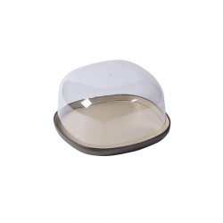 Tray with Dome 23,5cm Coffee - BioAmo - Omada OMADA OMB1018MA3