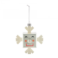 Adorno Navidad Copo de Nieve Cubo - Le Palle Quadrate - Alessi ALESSI ALESGJ029