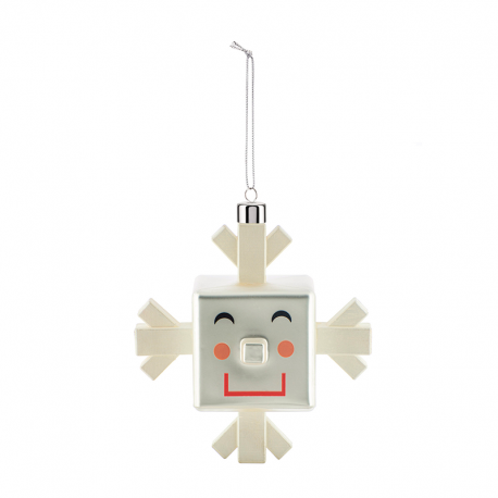Ornamento de Natal Floco de Neve Cubo - Le Palle Quadrate - Alessi ALESSI ALESGJ029