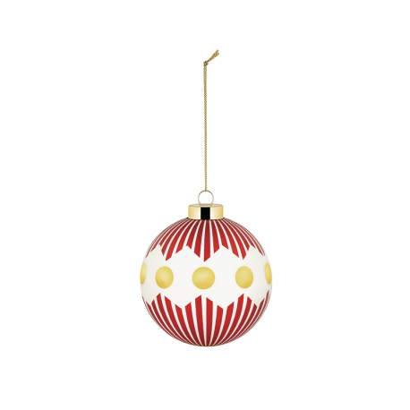 Bola de Natal Riscas e Bolas Vermelho - Delight - Alessi ALESSI ALESNZ041