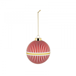 Bola de Natal Riscas Vermelho - Delight - Alessi ALESSI ALESNZ042