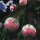 Red Christmas Ball Stripes - Delight Red - Alessi ALESSI ALESNZ042