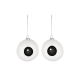 Set of 2 Christmas Ornaments Carol - Freebies White And Black - Alessi ALESSI ALESPLA01SET1