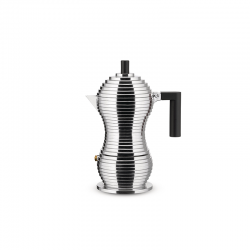 Espresso Coffee Maker Induction 150ml - Pulcina Black - Alessi ALESSI ALESMDL02/3BFM