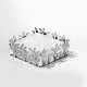 Napkin Holder Square - Mediterraneo Silver - Alessi ALESSI ALESESI18