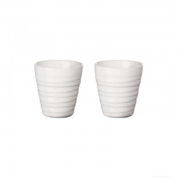 Conj. 2 Copos Térmicos Espresso Twist Branco - Thermo - Asa Selection