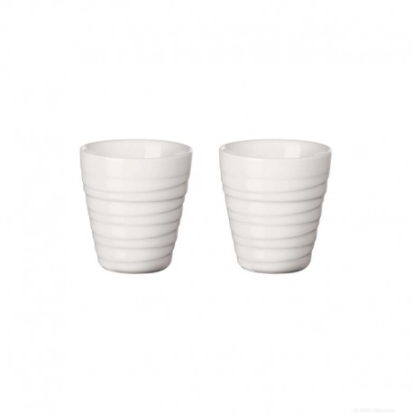 Juego 2 Vasos Termicos Espresso Twist Blanco - Thermo - Asa Selection ASA SELECTION ASA33701024