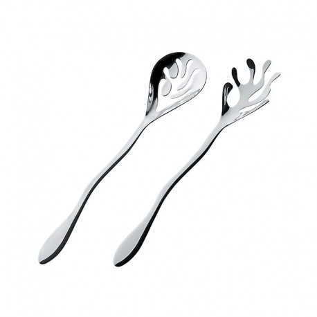 Salad Set - Mediterraneo Silver - Alessi ALESSI ALESESI16SET