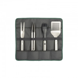 Conjunto de 4 Utensílios Churrasco com Estojo - Grillout Inox - Joseph Joseph JOSEPH JOSEPH JJ2000001