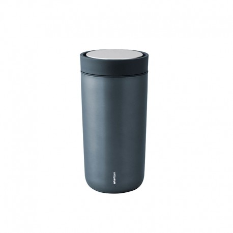 Thermal Cup Inox Blue Metallic 400ml - To Go Click - Stelton STELTON STT680-18