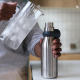 Vacuum Insulated Water Bottle 500ml Steel/Anthracite - Loop - Joseph Joseph JOSEPH JOSEPH JJ81121