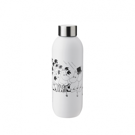 Garrafa de Água 750ml Keep Cool - Moomin Branco E Preto - Stelton STELTON STT1372-5