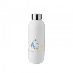 Garrafa de Água 750ml Keep Cool Frost - Moomin Branco - Stelton