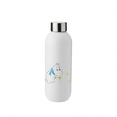 Drinking Bottle 750ml Keep Cool Frost - Moomin White - Stelton STELTON STT1372-6