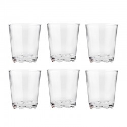 Juego de 6 Vasos de Vidrio 250ml - Glacier Transparente - Stelton
