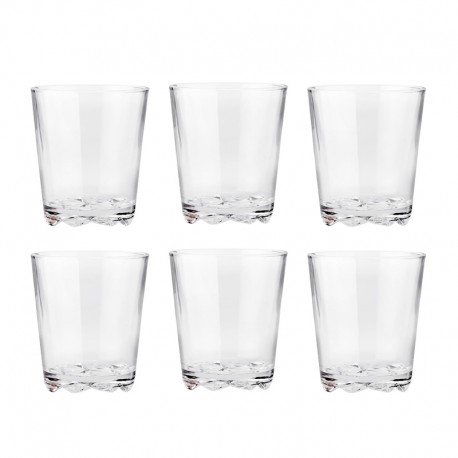 Set of 6 Drinking Glasses 250ml - Glacier Clear - Stelton STELTON STT640
