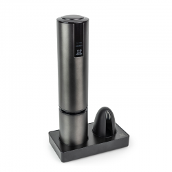 Electric Rechargeable Lithium-Ion Corkscrew Carbone - Elis Touch Black - Peugeot Saveurs
