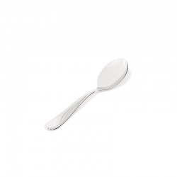 6 Dessert Spoons Set - Nuovo Milano Silver - Alessi