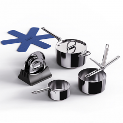 Conjunto de 3 Panelas Inox - Space Steel - Joseph Joseph