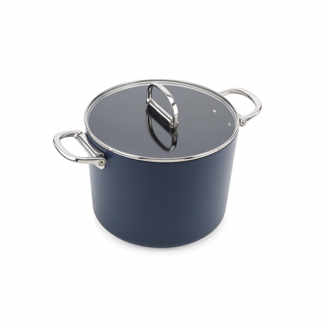 Non-Stick Ceramic Folding Handle Stock Pot with Lid 25cm Blue - Space - Joseph Joseph JOSEPH JOSEPH JJ45045