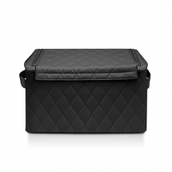 Storage Box with Lid Rhombus black - Storagebox M - Reisenthel