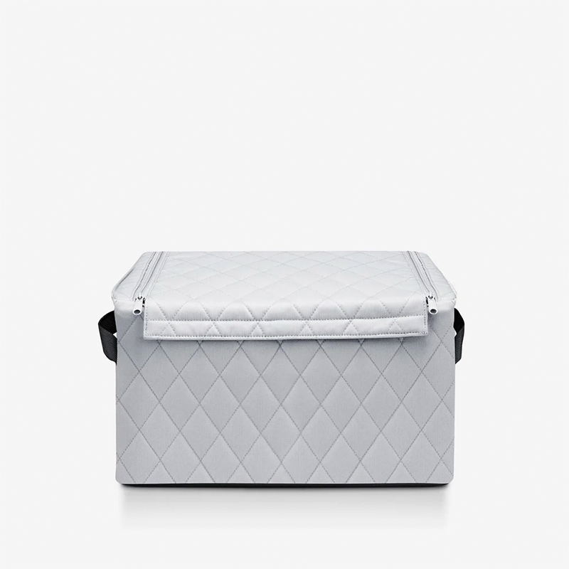 Storage Box with Lid Rhombus Light Grey - Storagebox M - Reisenthel