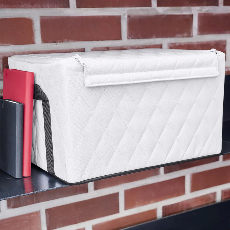 Storage Box with Lid Rhombus Light Grey - Storagebox M - Reisenthel