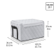 Storage Box with Lid Rhombus Light Grey - Storagebox M - Reisenthel REISENTHEL RTLFS7060