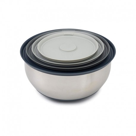 4 Bowls Set with Lids - Nest Prep&Store 100 Steel - Joseph Joseph JOSEPH JOSEPH JJ95025