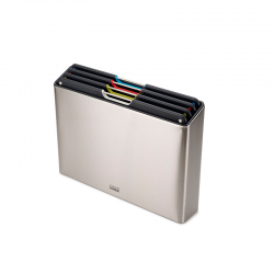 Conj. 4 Tábuas de Corte com Caixa Inox - Folio Steel - Joseph Joseph