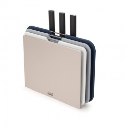 Knife & Chopping Board Set - Nest Boards Plus Grey - Joseph Joseph