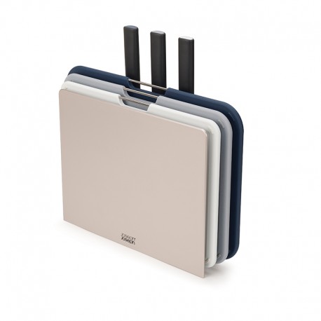 Knife & Chopping Board Set - Nest Boards Plus Grey - Joseph Joseph JOSEPH JOSEPH JJ60194