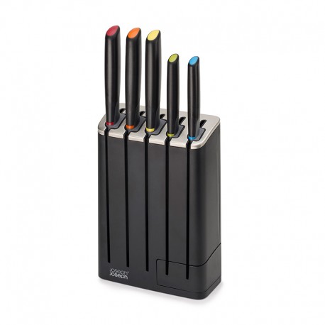 5-Piece Knife Set with Ceramic Sharpener Multicolour - Joseph Joseph JOSEPH JOSEPH JJ10537