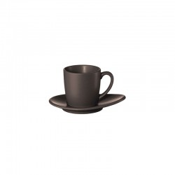 Espresso Cup With Saucer - Cuba Marone Brown - Asa Selection