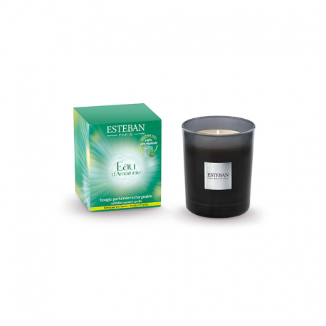 Refillable Scented Candle 180gr - Eau d'Amazonie Green - Esteban Parfums ESTEBAN PARFUMS ESTAMA-009