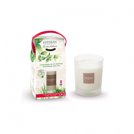 Vela Recarregável 180gr Citronela e Menta - Nature Universe - Esteban Parfums ESTEBAN PARFUMS ESTBCM-030