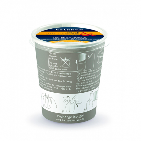 Refill for Scented Candles - Amber & Starry Vanilla - Esteban Parfums ESTEBAN PARFUMS ESTEAV-012