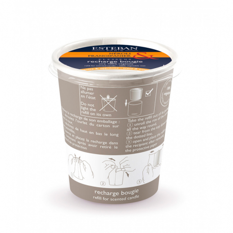Refill for Scented Candle 170gr - Néroli & Frangipani - Esteban Parfums ESTEBAN PARFUMS ESTENF-009