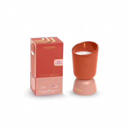 Refillable Scented Candle 220gr Iris Cachemire - Iconic Color - Esteban Parfums ESTEBAN PARFUMS ESTICO-003
