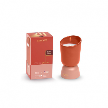 Vela Recarregável 220gr Teck e Tonka - Iconic Color Caxemira - Esteban Parfums ESTEBAN PARFUMS ESTICO-006