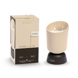 Refillable Scented Candle 700gr Cedar - Iconic Color Cream And Brown - Esteban Parfums ESTEBAN PARFUMS ESTICO-028