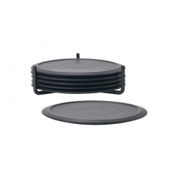 Bases para Copos 6Un Preto - Singles - Zone Denmark