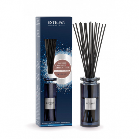 Scented Bouquet and Refill 75ml Cashmere Wood & Ambergris Blue - Esteban Parfums ESTEBAN PARFUMS ESTEBA-016