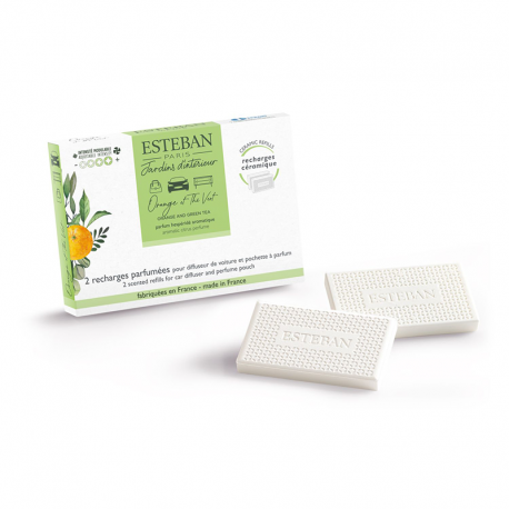 Refills for Scented Car Diffuser - Orange and Green Tea (2x) - Esteban Parfums ESTEBAN PARFUMS ESTBOT-014