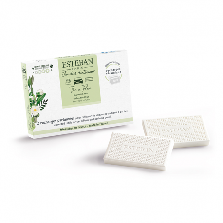 Recargas de Difusor para Carro 2x - Chá em Flor Branco - Esteban Parfums ESTEBAN PARFUMS ESTBTF-012