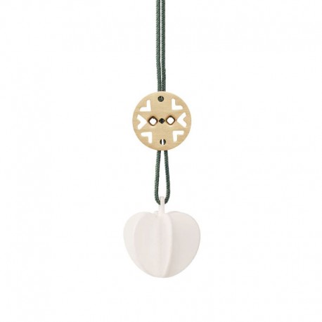 Ornamento Coração - Nordic Branco E Dourado - Stelton STELTON STT10011