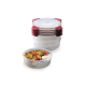 Conjunto 4 Recipientes Redondos 1L Vermelho - Nest Lock - Joseph Joseph JOSEPH JOSEPH JJ1000012