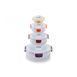 Conjunto 4 Recipientes Redondos Diversos - Nest Lock Multicolorido - Joseph Joseph JOSEPH JOSEPH JJ1000015